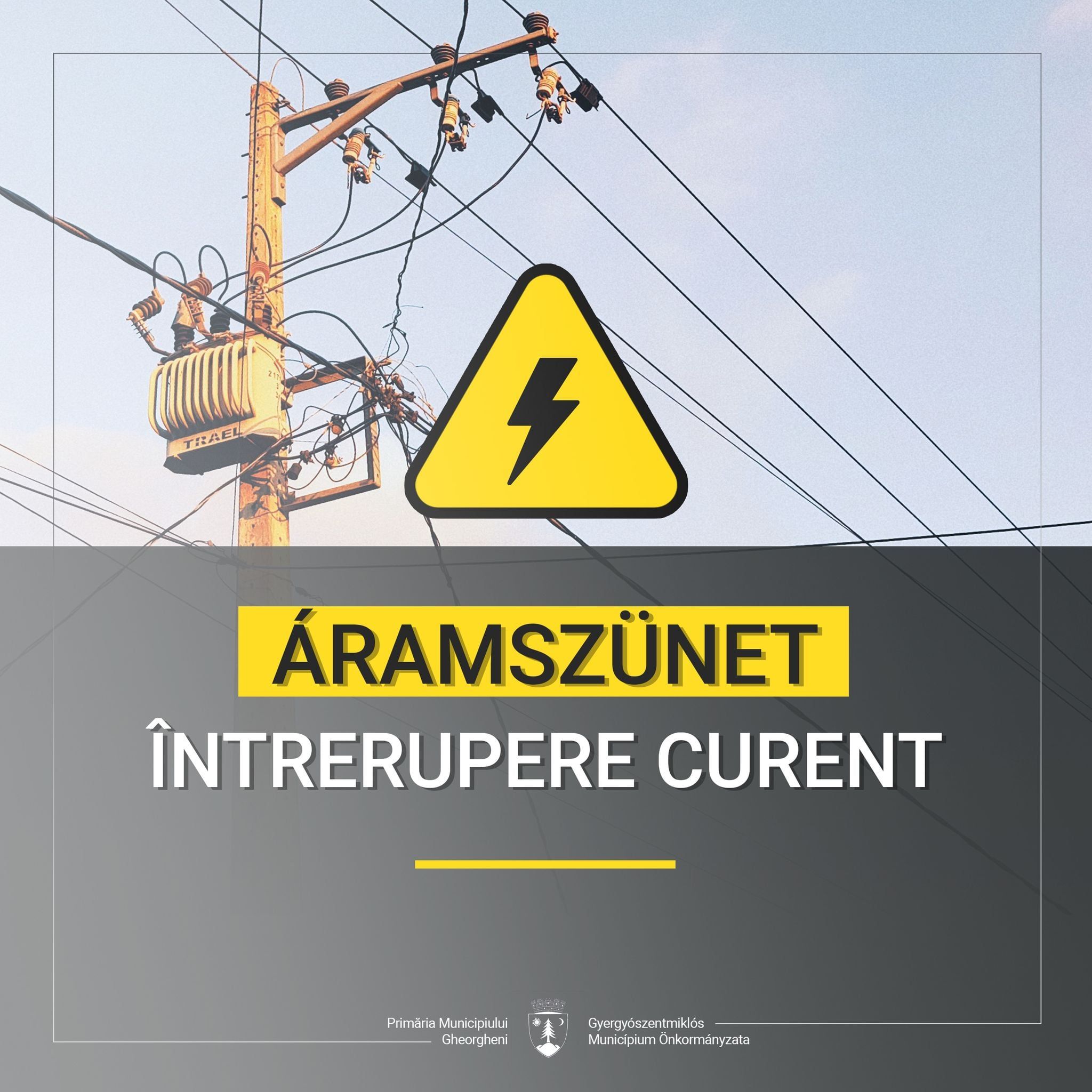  Întreruptă alimentarea cu energie electrică